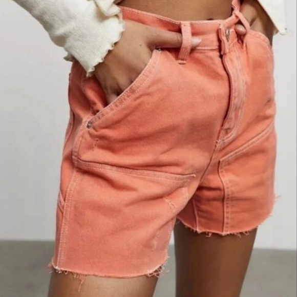 Urban Outfitters BDG Cut Off Carpenter Jean Short..sz 25 - Picture 1 of 15
